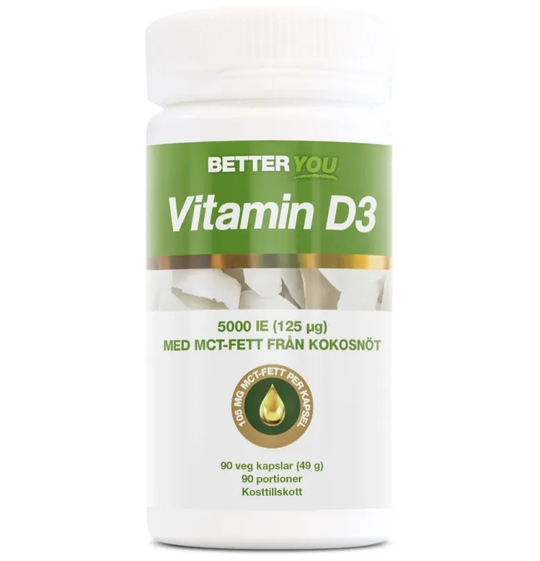 Better You Vitamin D3 5000IE + MCT 90 caps