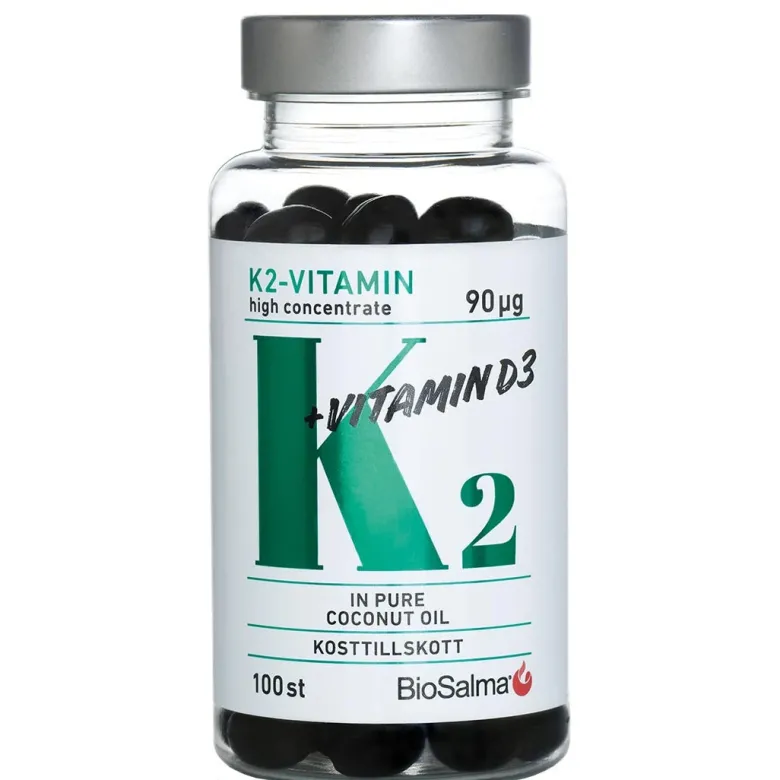 BioSalma K2-vitamin High Concentrate 90 µg 100 caps