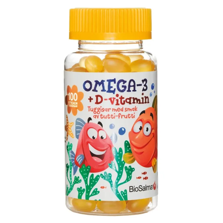 BioSalma Omega-3 100 pcs Tutti Frutti