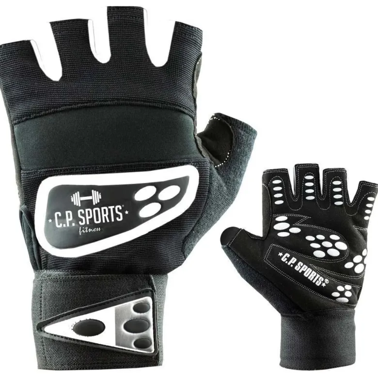 C.P. Sports Wrist Wrap Glove Black/White