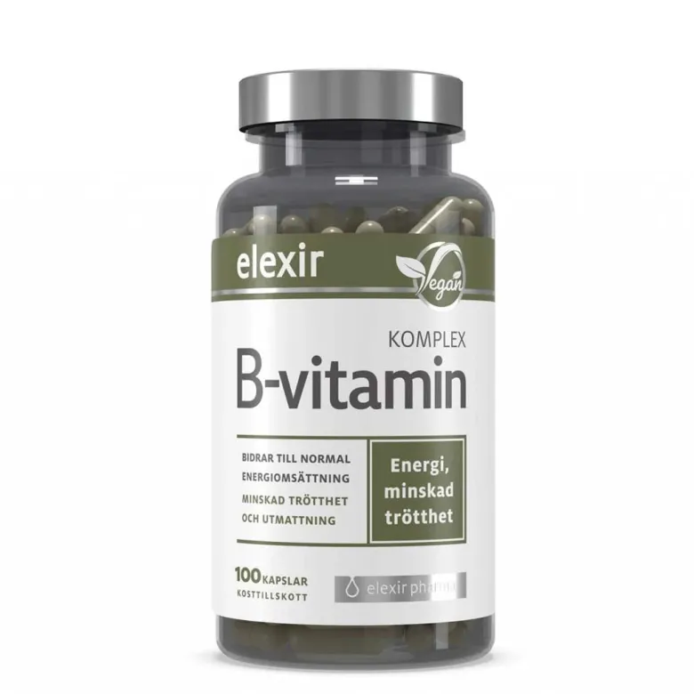 Elexir Pharma B-Vitamin Komplex 100 caps