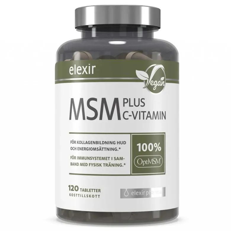 Elexir Pharma MSM + C Vitamin 120 tabs