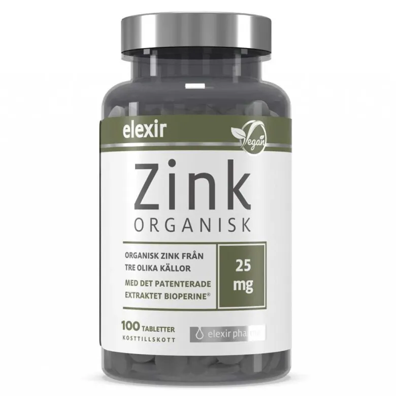 Elexir Pharma Organic Zink 100 tabs