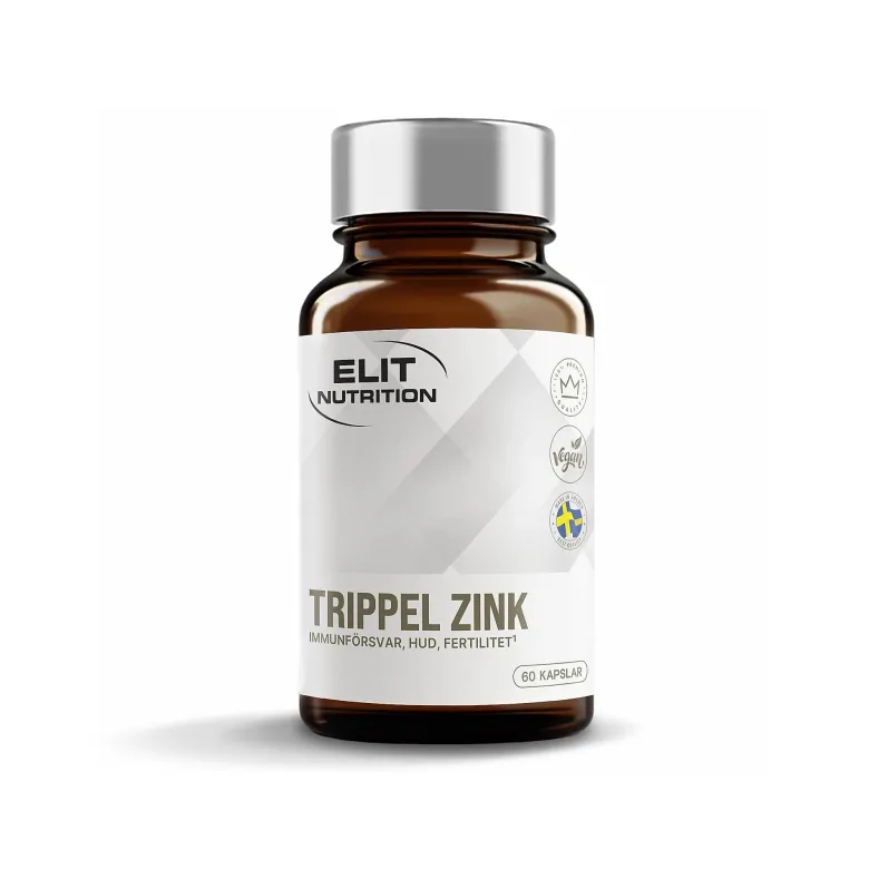 Elit Nutrition Trippel Zink 60 kapslar