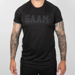 GAAM Pro Tech Logo Tee Black