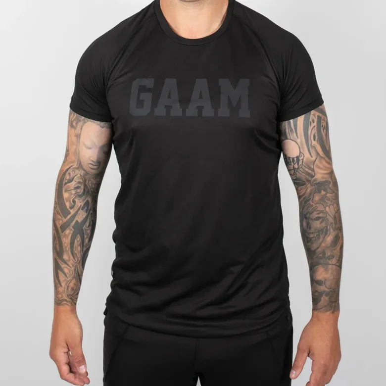 GAAM Pro Tech Logo Tee Black
