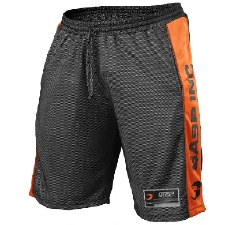Gasp No1 Mesh Shorts Black & Flame