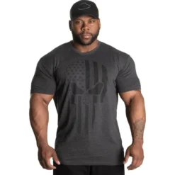 GASP Skull Standard Tee Dark Grey Melange