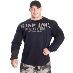 GASP Thermal Gym Sweater Asphalt