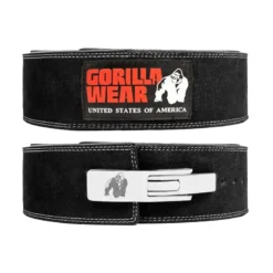 Gorilla Wear 4 Inch Powerlifting Lever Belt Black