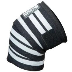 Gorilla Wear Knee Wraps 2 m Black/White