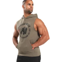 Gorilla Wear Marshall Sleeveless Hoodie Army Green