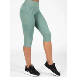 Gorilla Wear Monroe Cropped Leggings Army Green