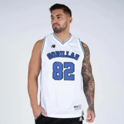 Gorilla Wear San Mateo Jersey Tank Top white/blue
