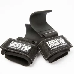 Gorilla Wear Weight Lifting Hooks Black/White