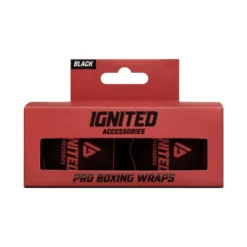 Ignited Boxing Hand Wraps Black 3.5