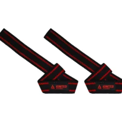Ignited Premium Padded Lifting Straps Black/Red