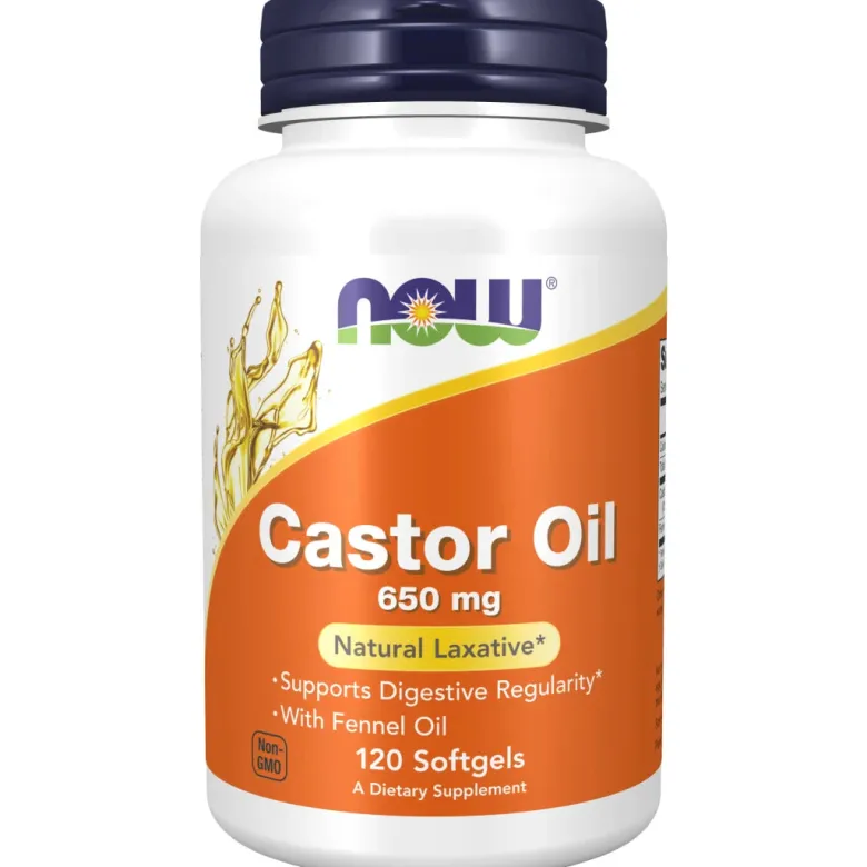 NOW Castor Oil 120 caps