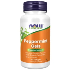 NOW Peppermint Gels 90 Softgels