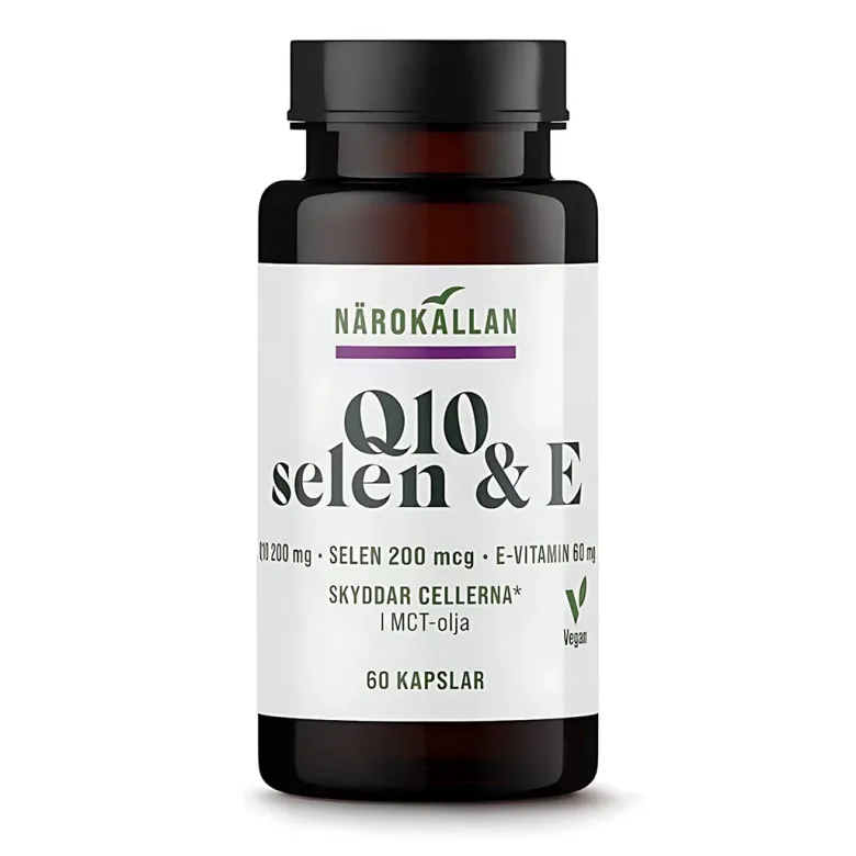 Närokällan Q10 200 mg + Selen & E 60 caps