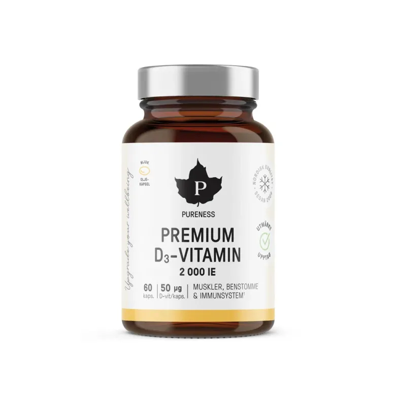 Pureness Premium D3-vitamin 2000 IE 60 caps