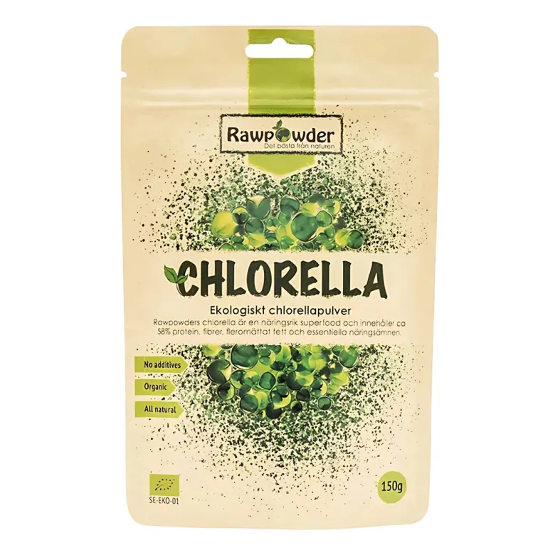 Rawpowder Chlorella pulver 150 g