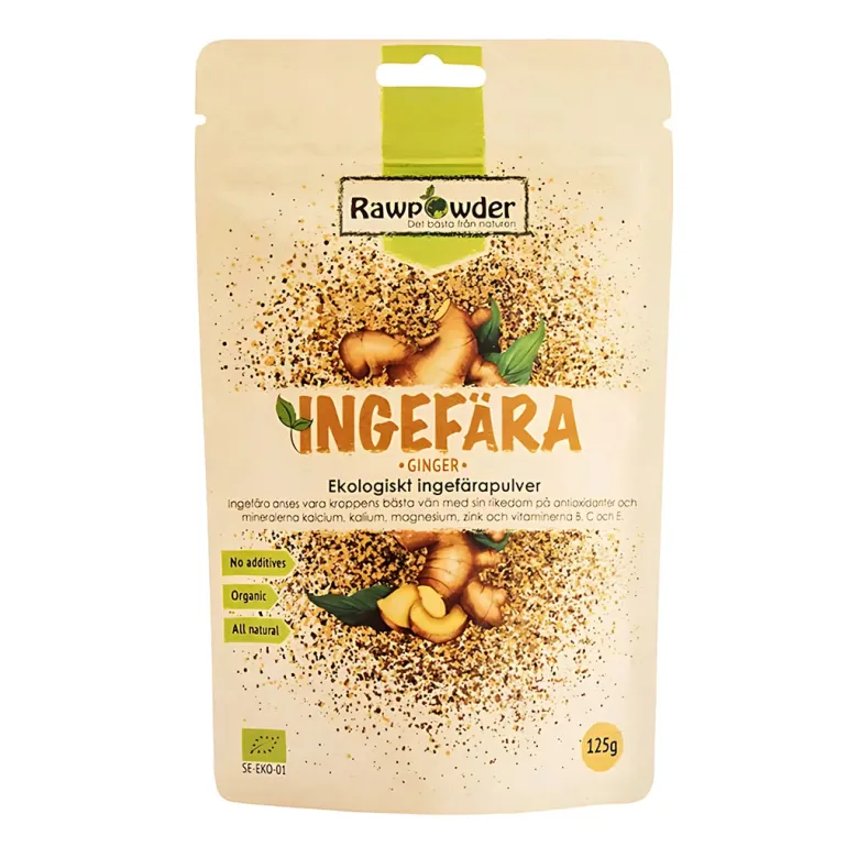 Rawpowder Ingefära pulver 125 g