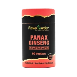Rawpowder Panax Ginseng 90 caps
