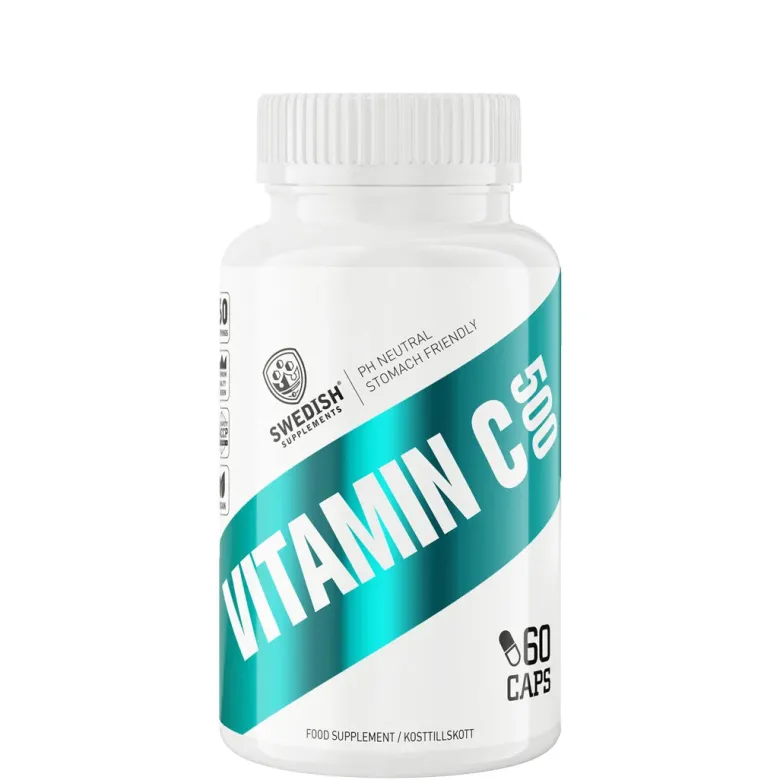 Swedish Supplements Vitamin C 500 (PH neutral) 60 caps
