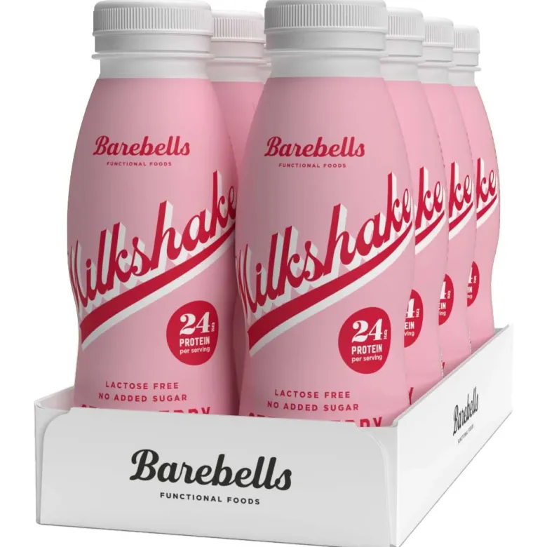 8 x Barebells Milkshake 330 ml Strawberry