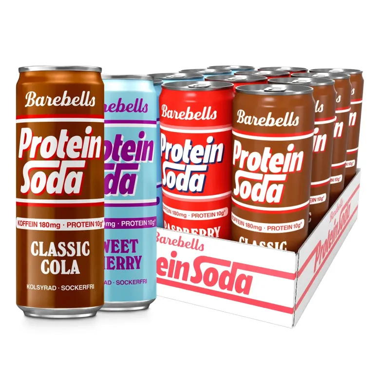 12 x Barebells Protein Soda 355 ml Mixflak