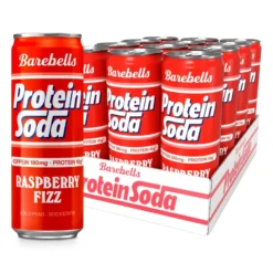 12 x Barebells Protein Soda 355 ml Raspberry Fizz