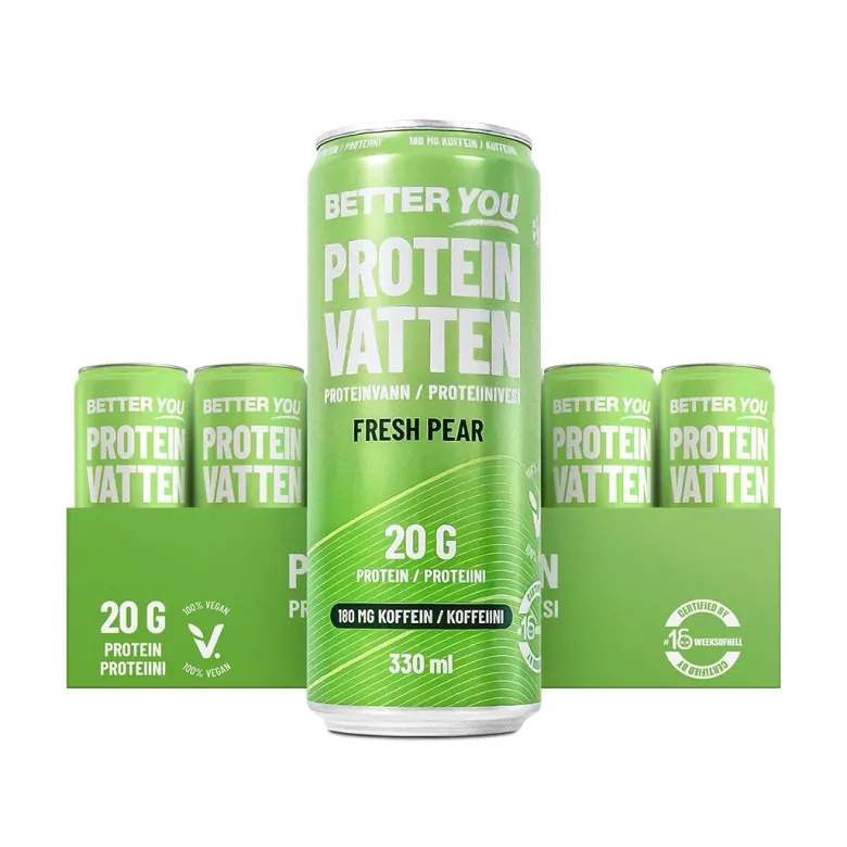 24 x Better You Proteinvatten 330 ml Fresh Pear