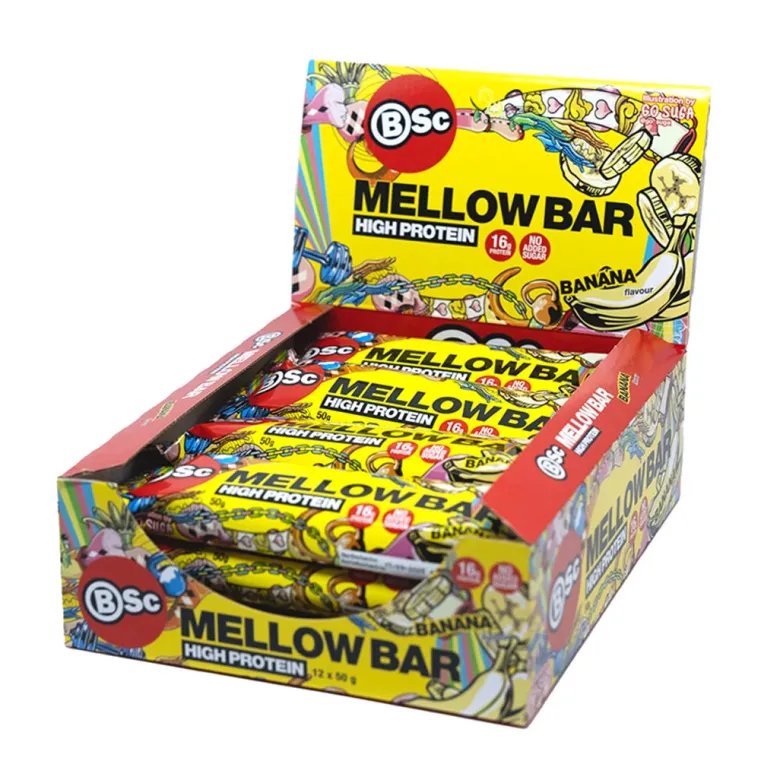 12 x BSc Mellow Bar 50 g Banana