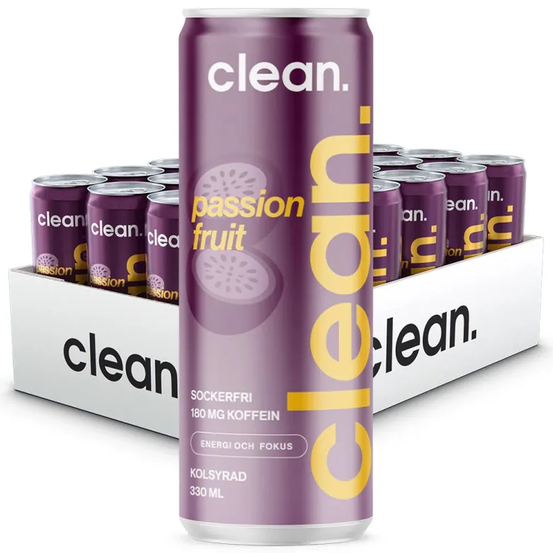 24 x Clean Drink 330 ml Passion