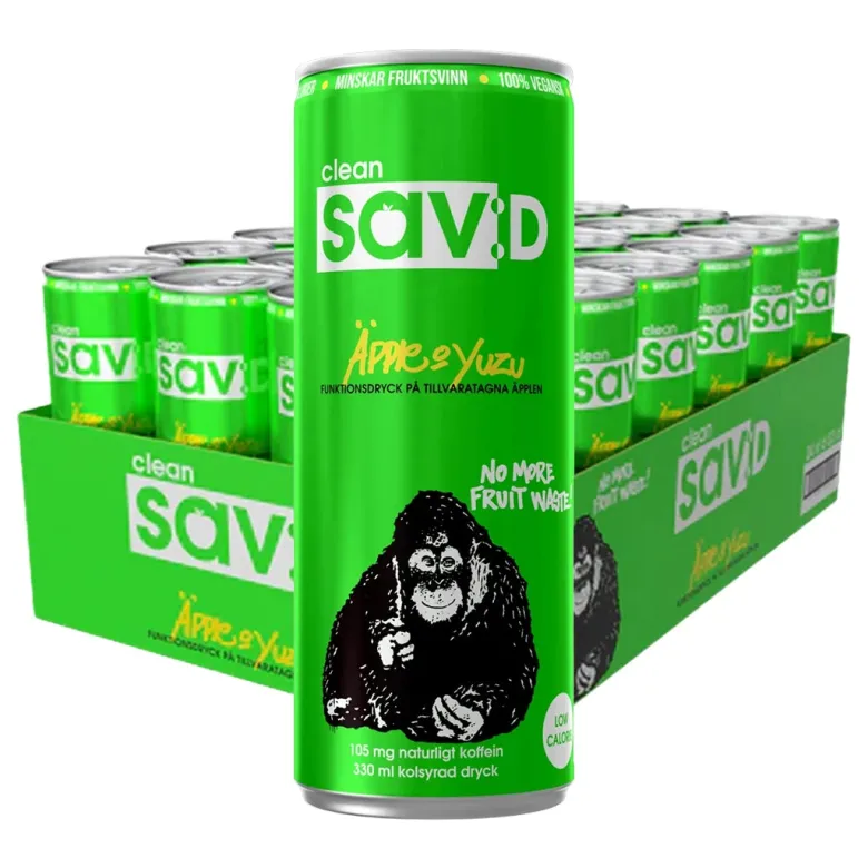 24 x Clean Sav:D 330 ml Äpple Yuzu