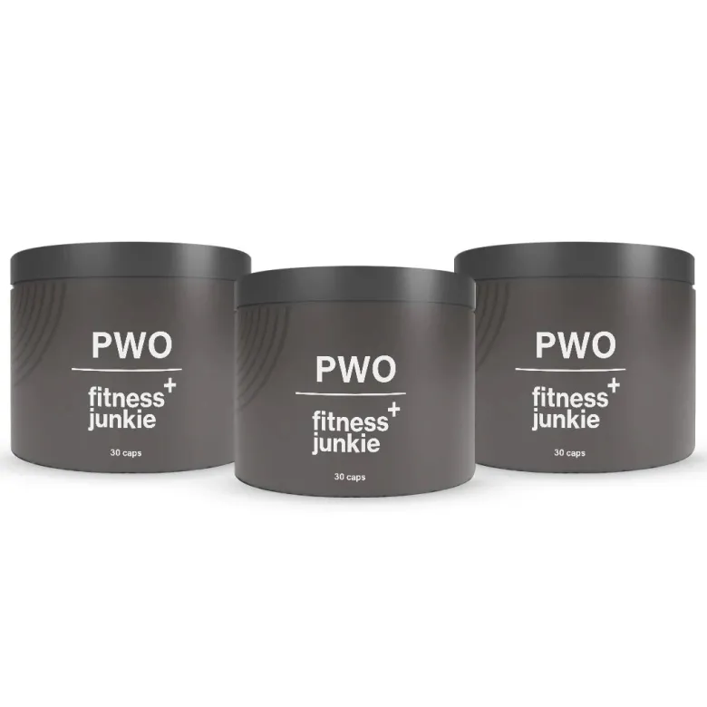 3 x fitnessjunkie PWO 30 caps