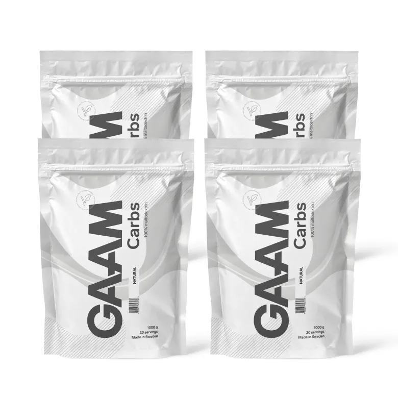 4 x GAAM Carbs - 100% Maltodextrin 1 kg