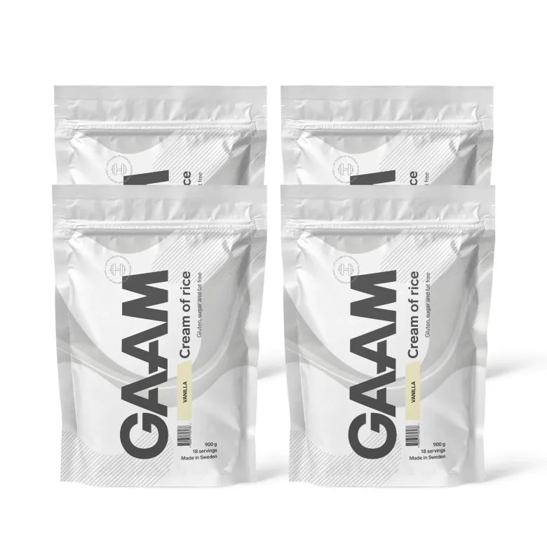 4 x GAAM Cream of Rice 900 g