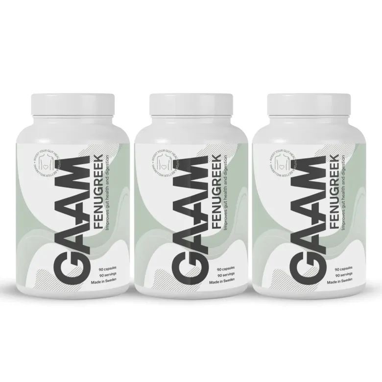 3 x GAAM Fenugreek 90 caps