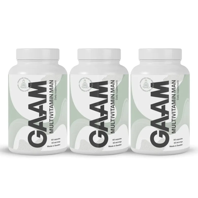 3 x GAAM Multivitamin Man 60 caps