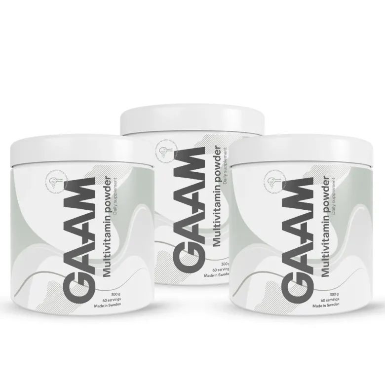 3 x GAAM Multivitamin Powder 300 g