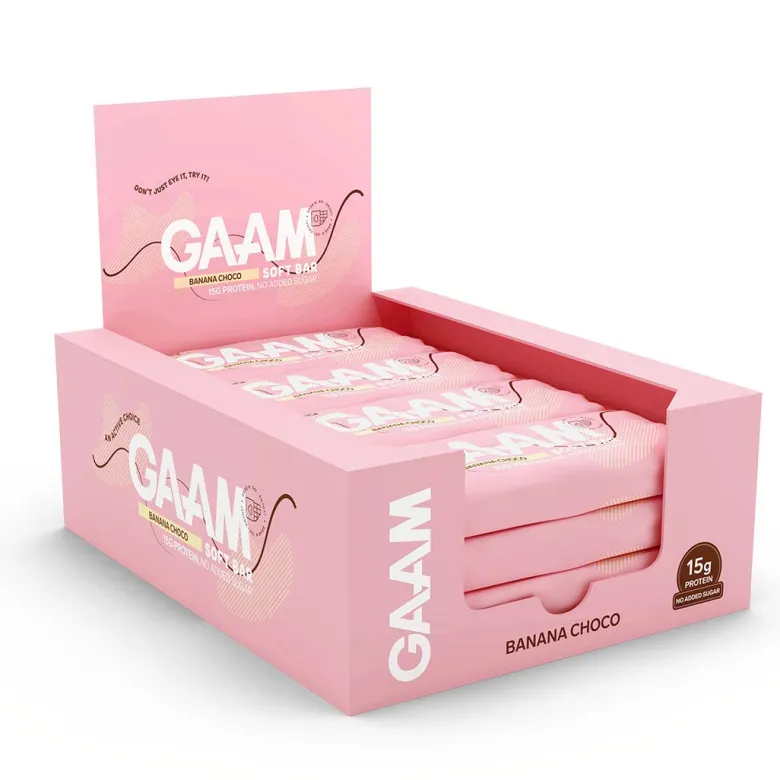 12 x GAAM Soft bar 45 g Banana Choco