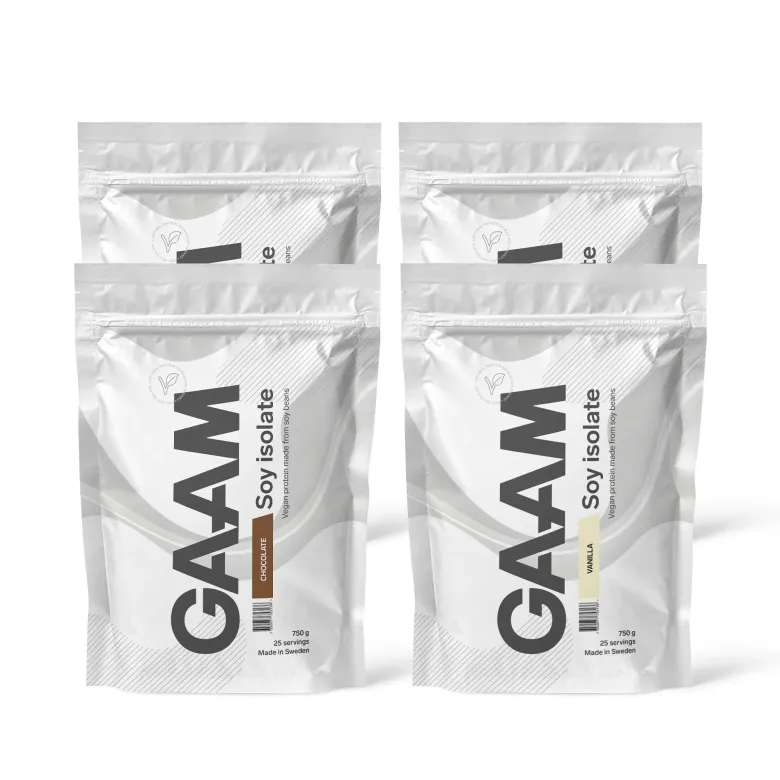 4 x GAAM Soy Isolate 750 g