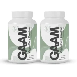2 x GAAM Vegan Beta carotene 60 caps
