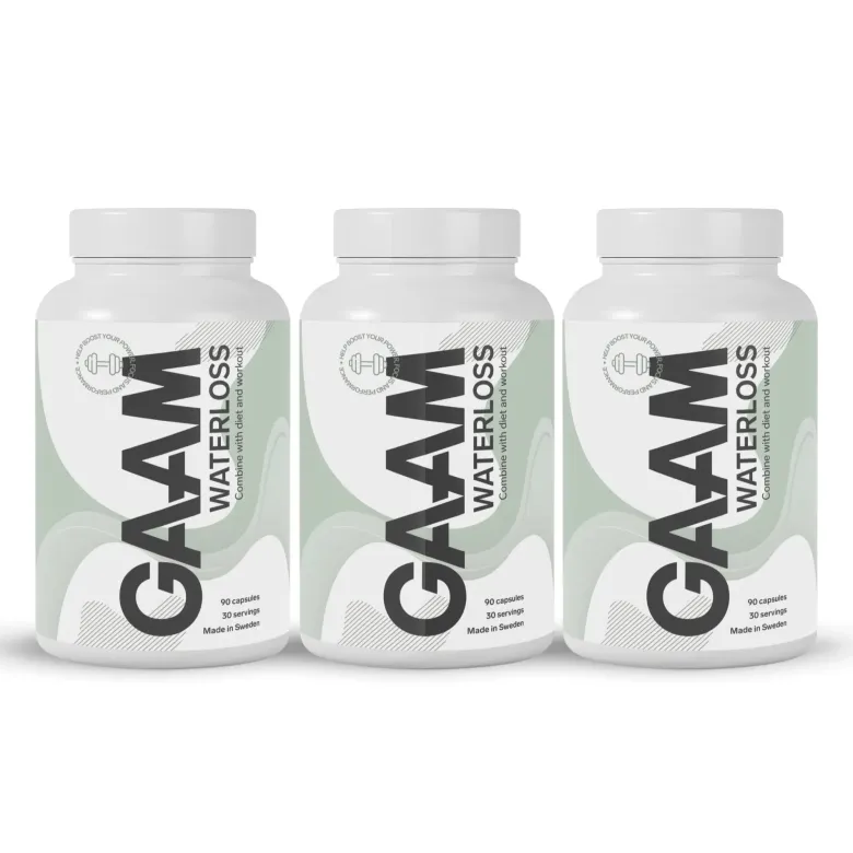 3 x GAAM Waterloss 90 caps