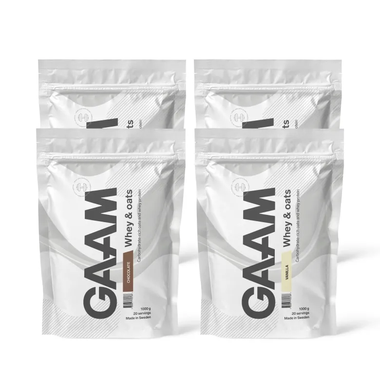 4 x GAAM Whey & Oats 1 kg