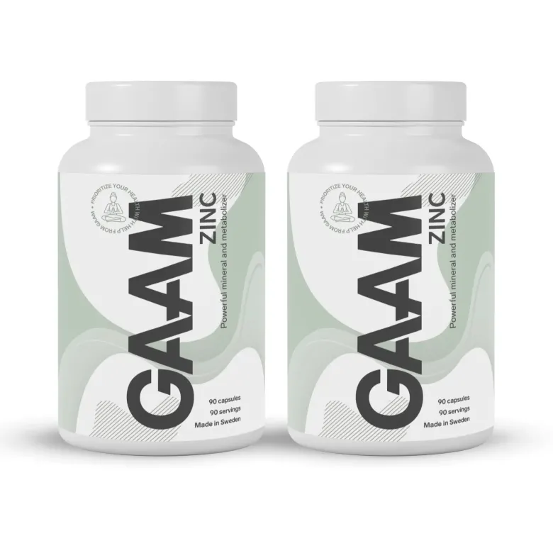 2 x GAAM Zinc 90 caps