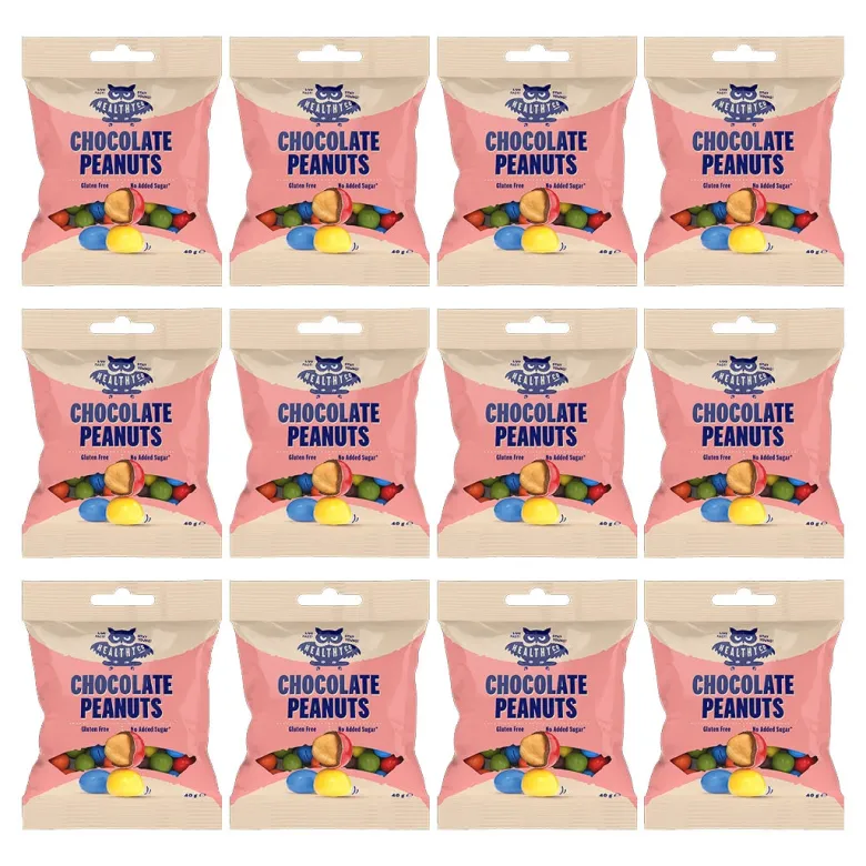 12 x Healthyco Chocolate Peanuts 40 g