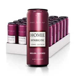 24 x Homie Wake Up Synbiotic 330 ml Melon/Lychee